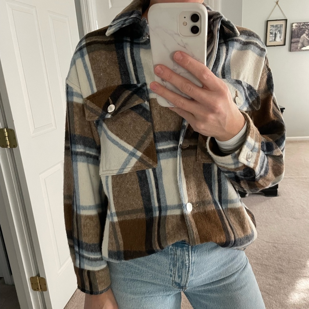 Plaid Shacket - image 1
